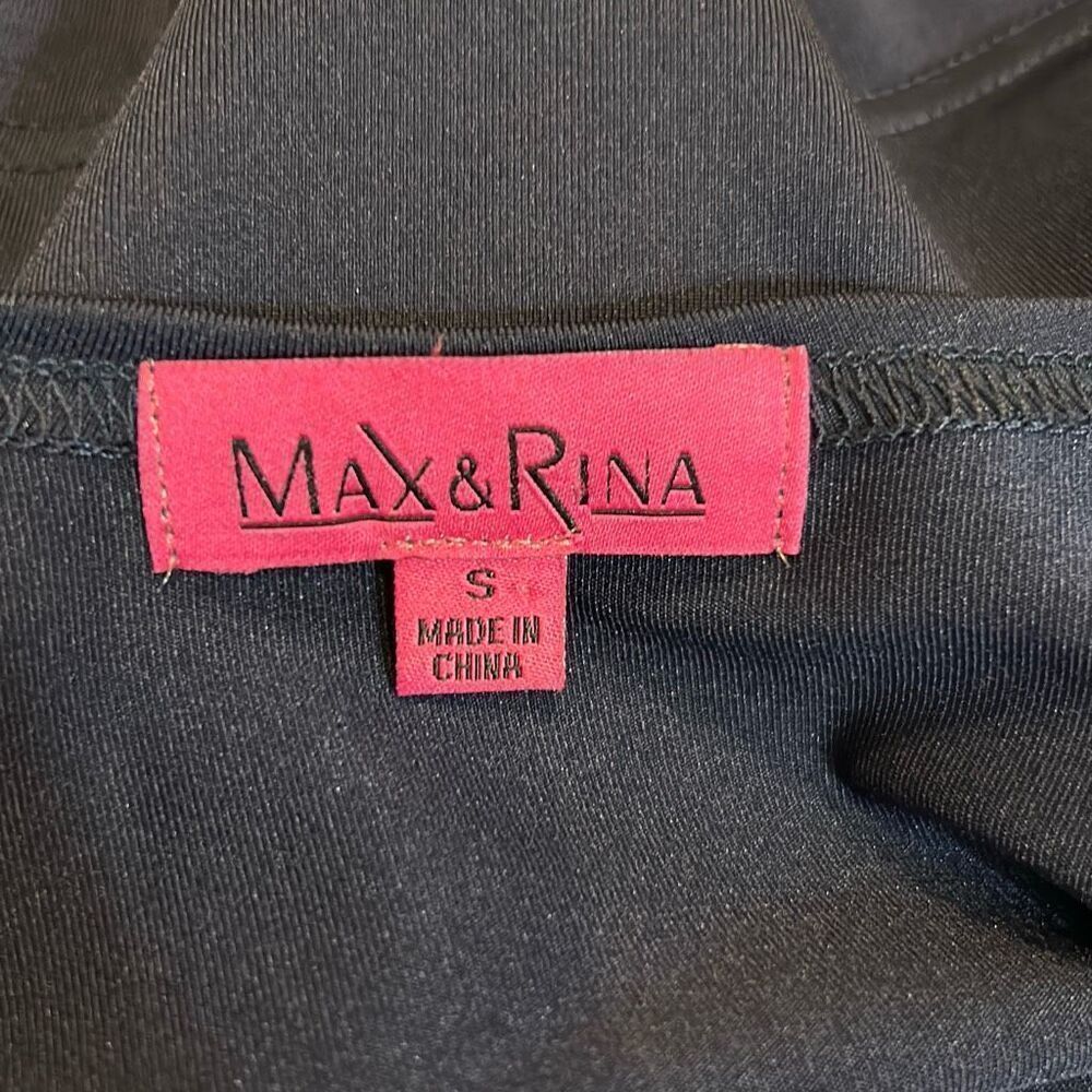 #173 Max&Rina, red/white/blue striped short sleeve top size small - Picture 8 of 9